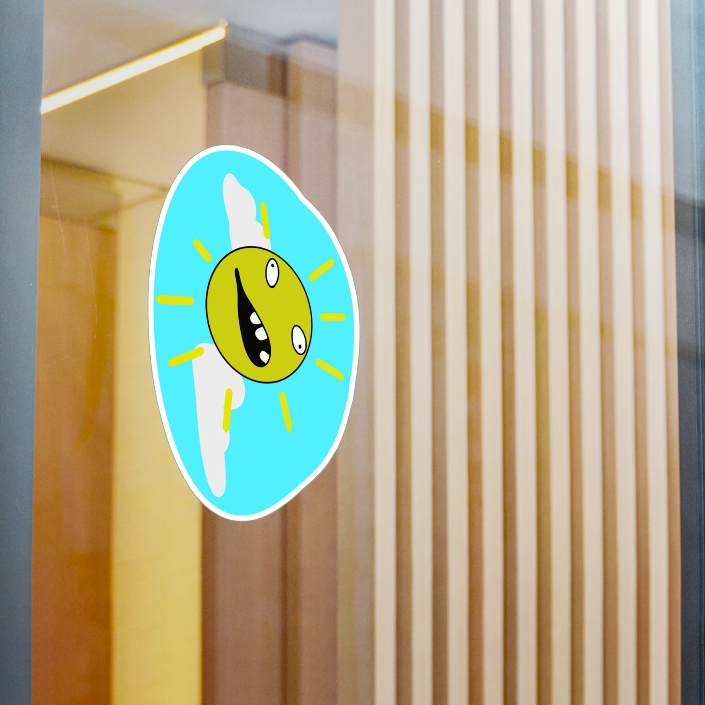 Totally Rad Sun Sticker