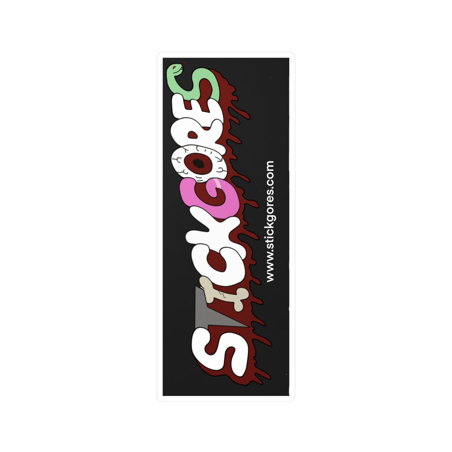 StickGores Logo Sticker: Black