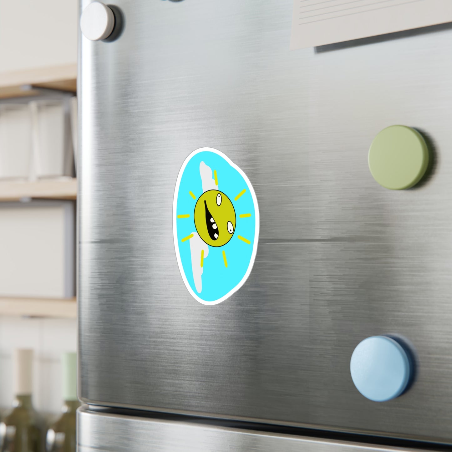 Totally Rad Sun Sticker