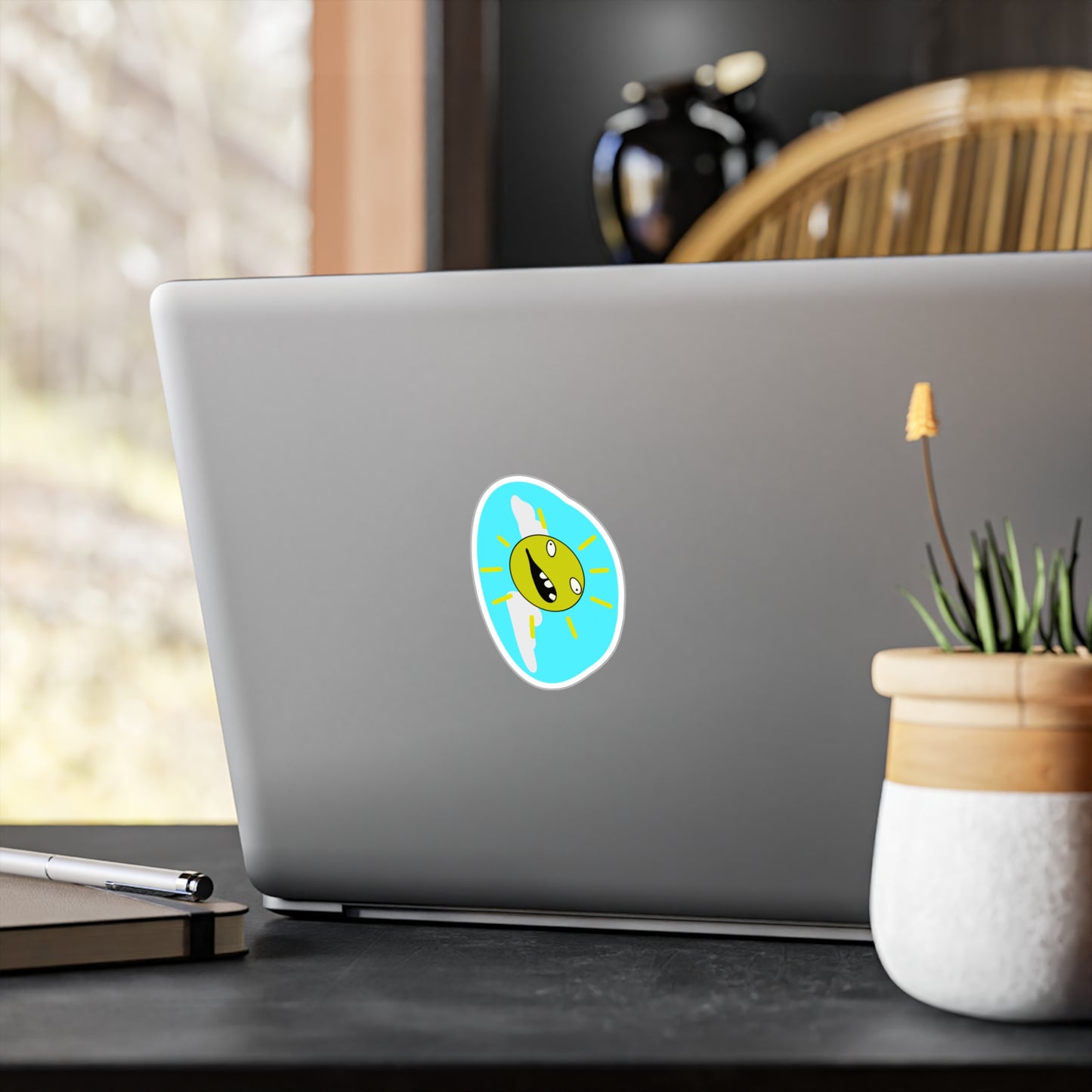 Totally Rad Sun Sticker