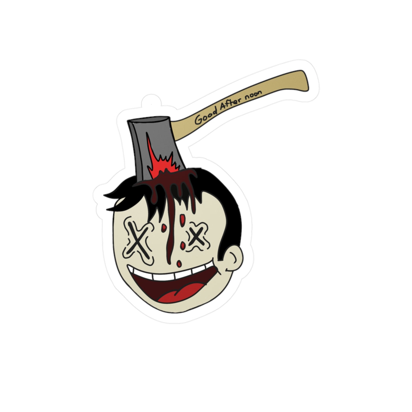 StickGores: Axe head boy sticker