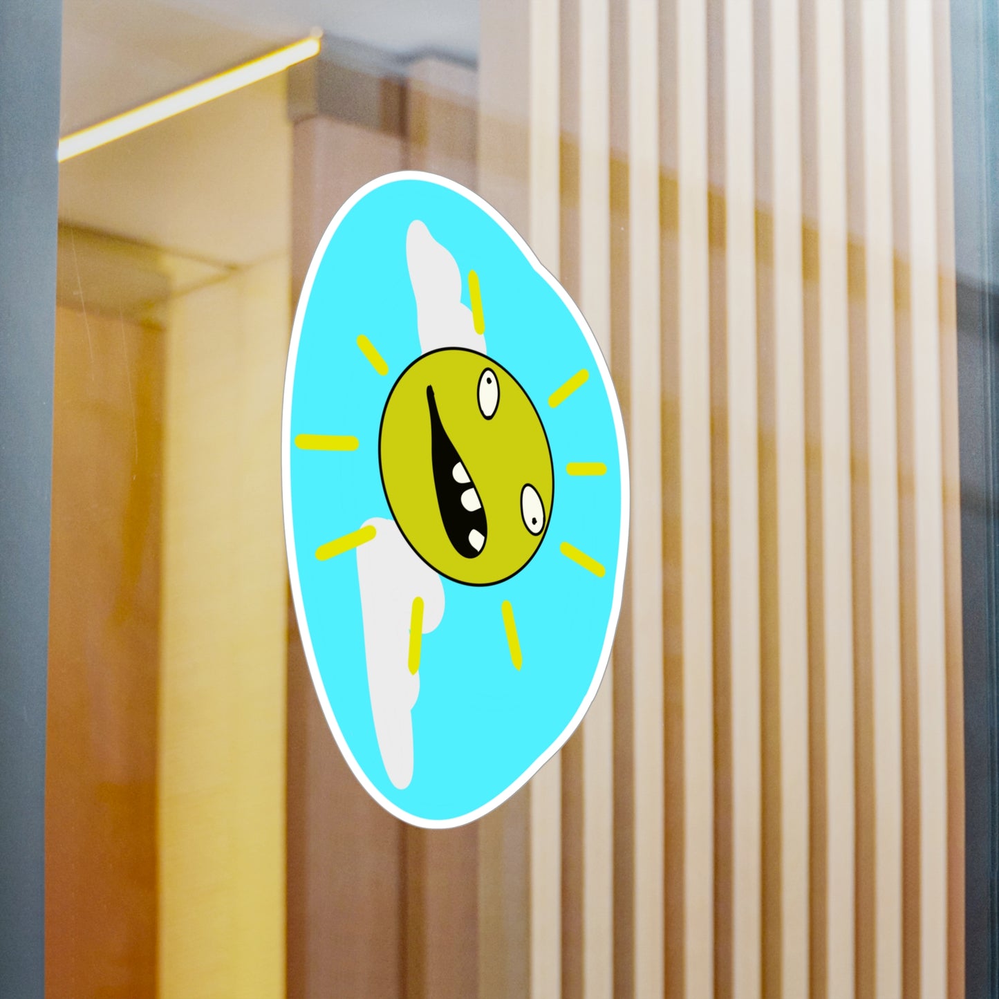 Totally Rad Sun Sticker