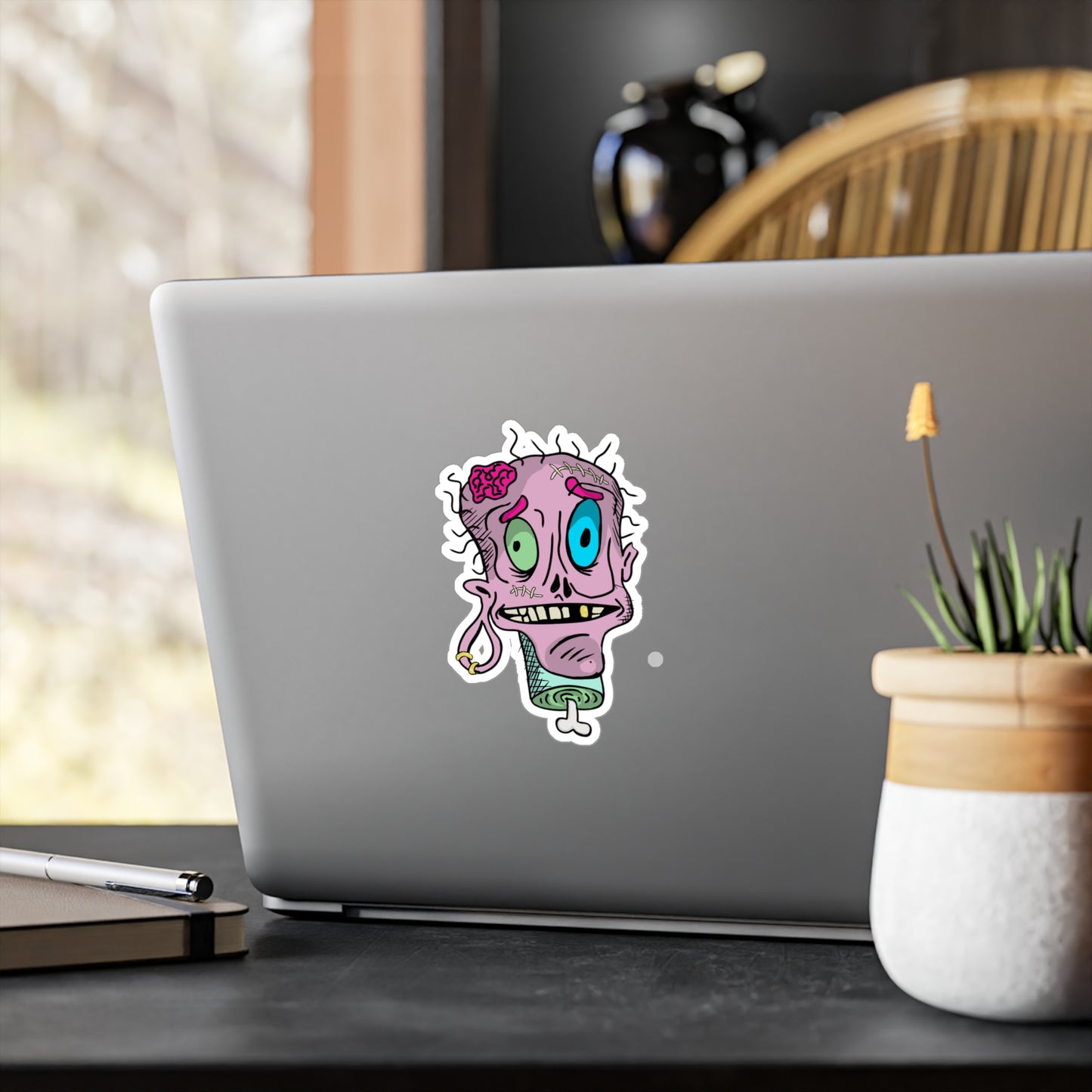 StickGores: Zombie head Sticker