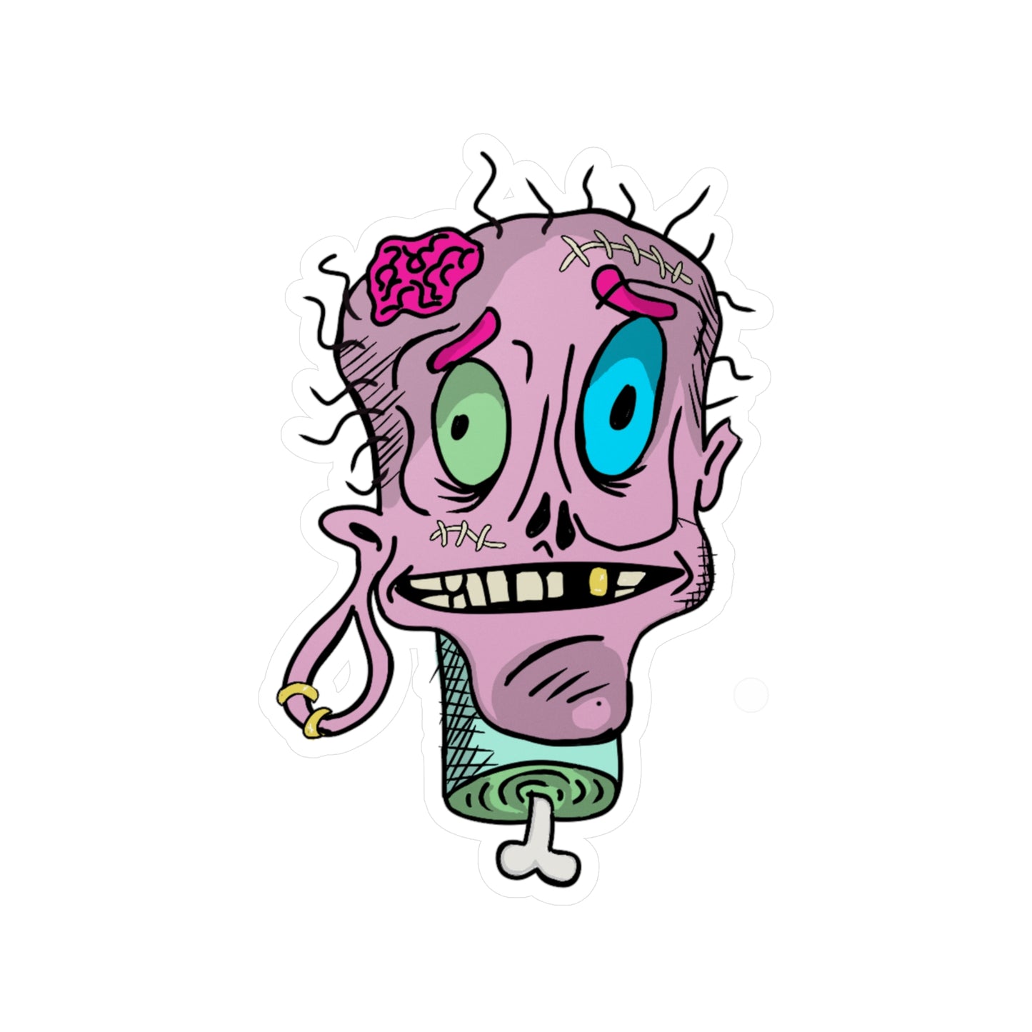 StickGores: Zombie head Sticker