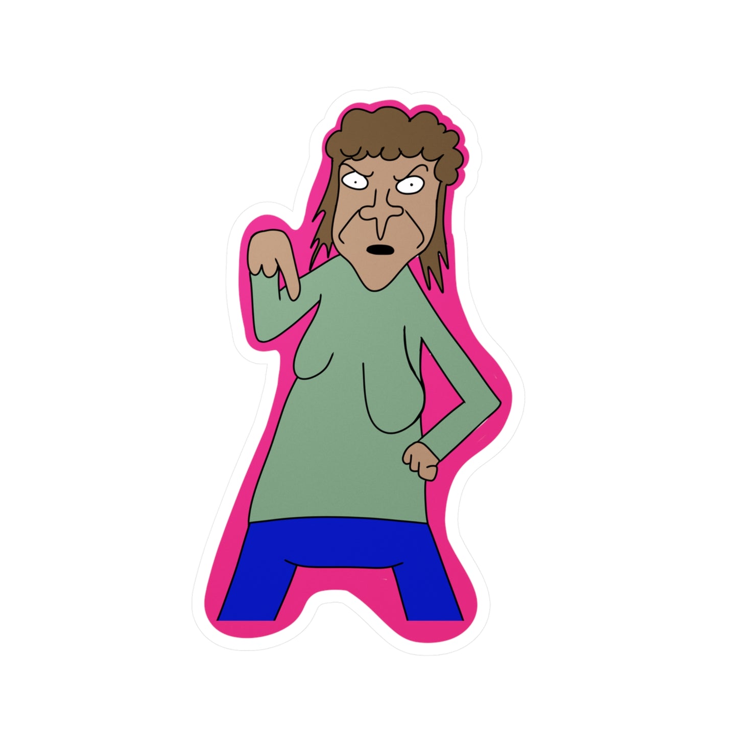 Ms. Mullet Sticker
