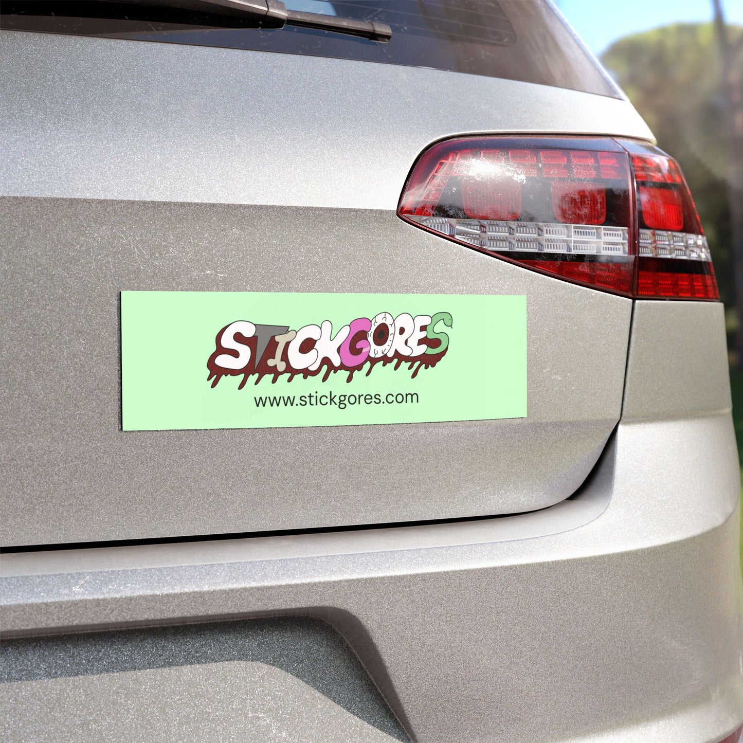 Copy of StickGores Logo Car Magnet Green