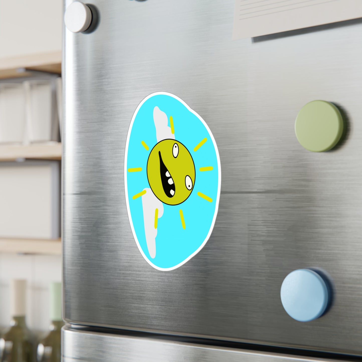 Totally Rad Sun Sticker