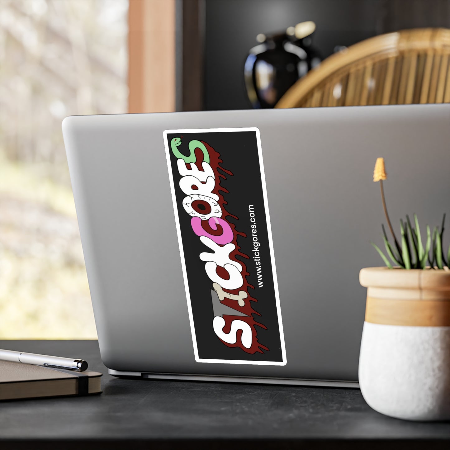 StickGores Logo Sticker: Black