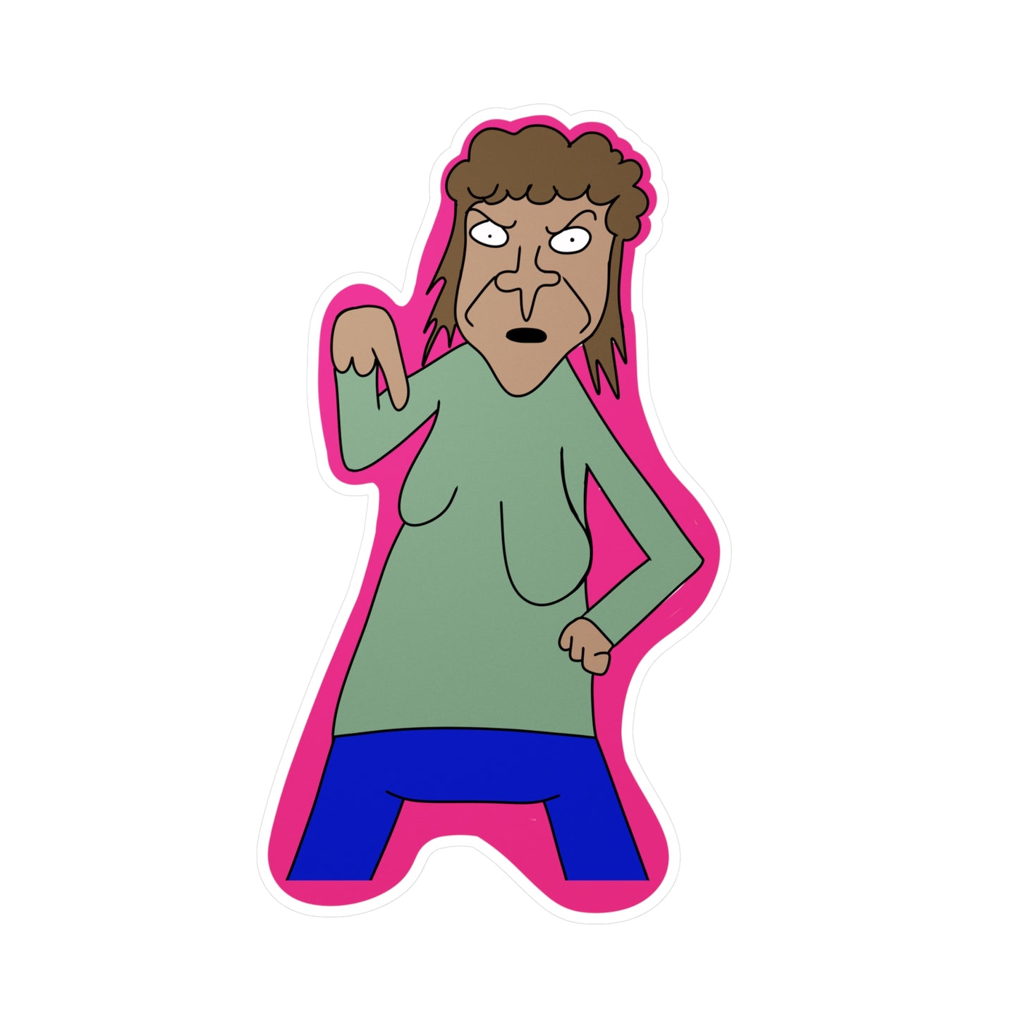 Ms. Mullet Sticker