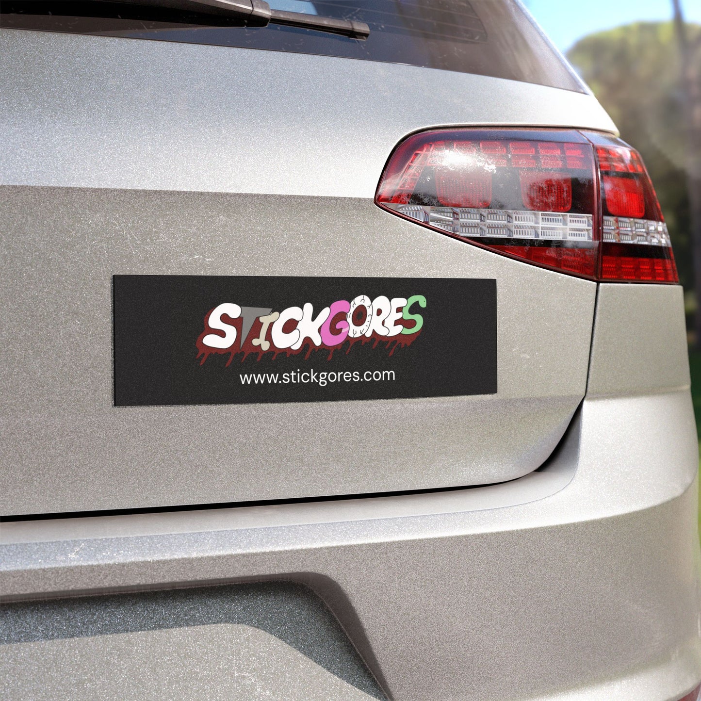 StickGores Logo Car Magnet Black