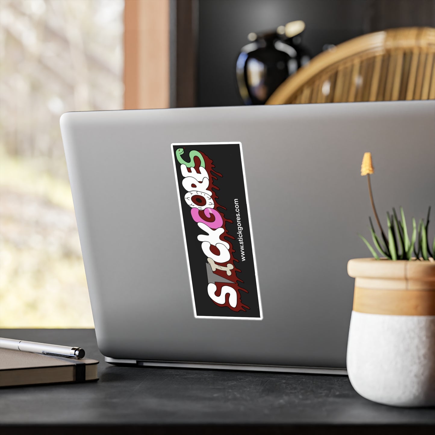 StickGores Logo Sticker: Black