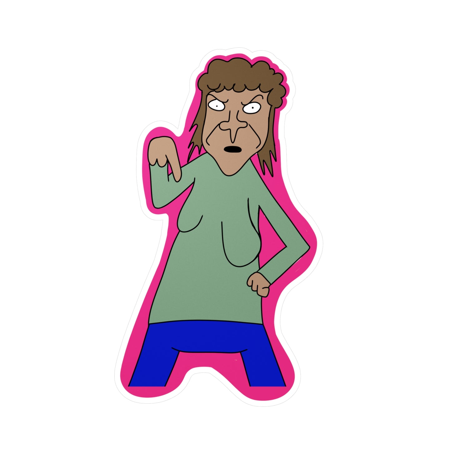 Ms. Mullet Sticker