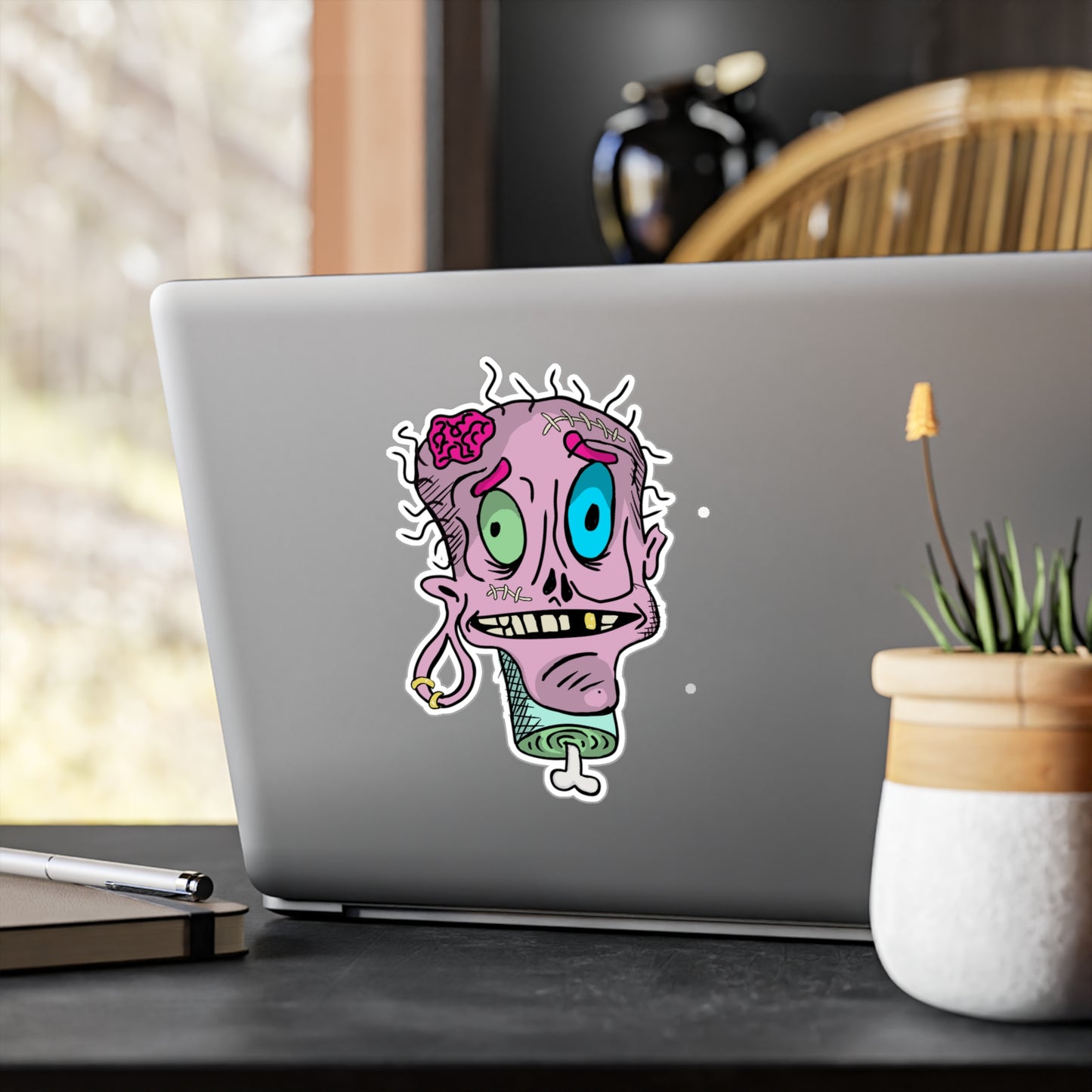 StickGores: Zombie head Sticker