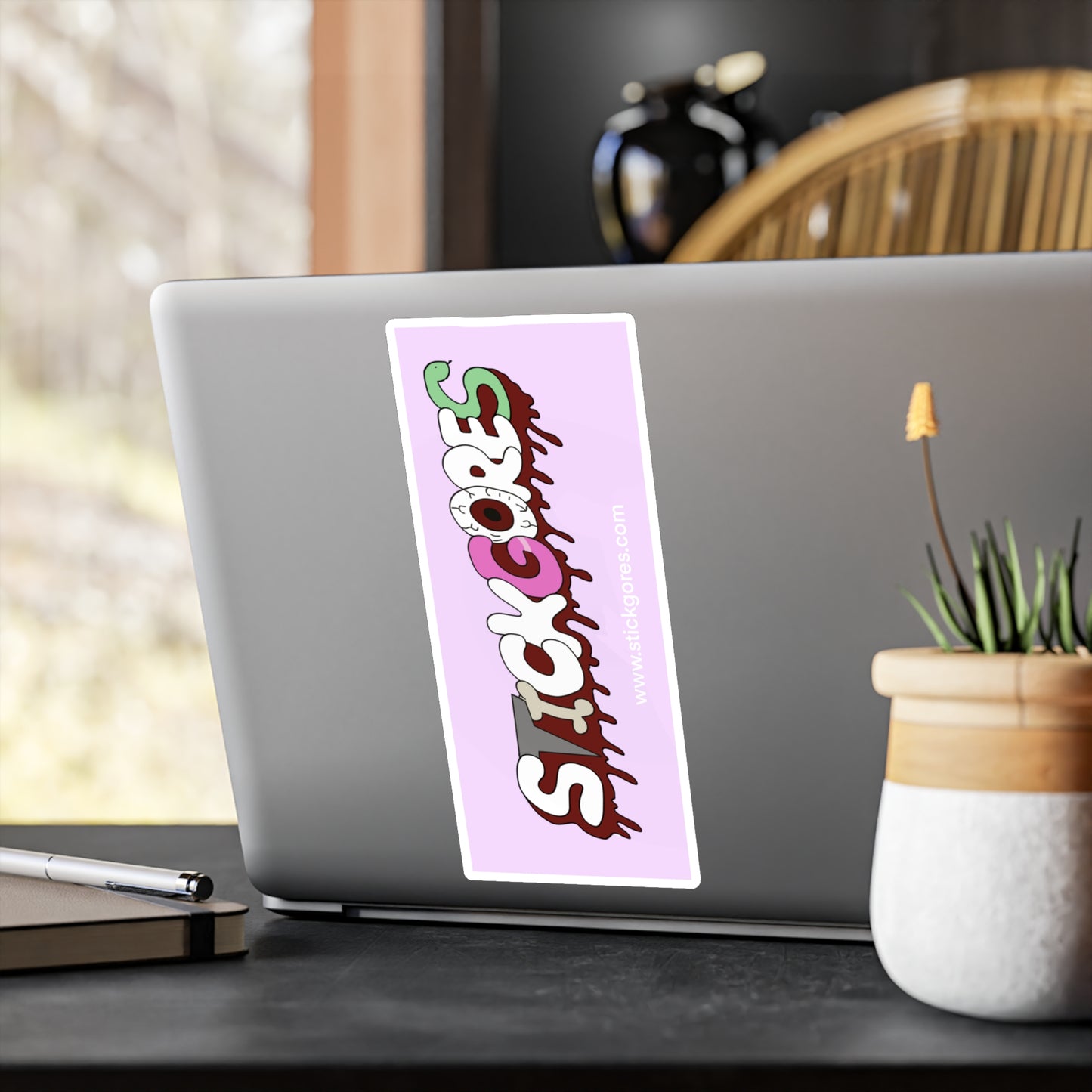 StickGores Logo Sticker Pink