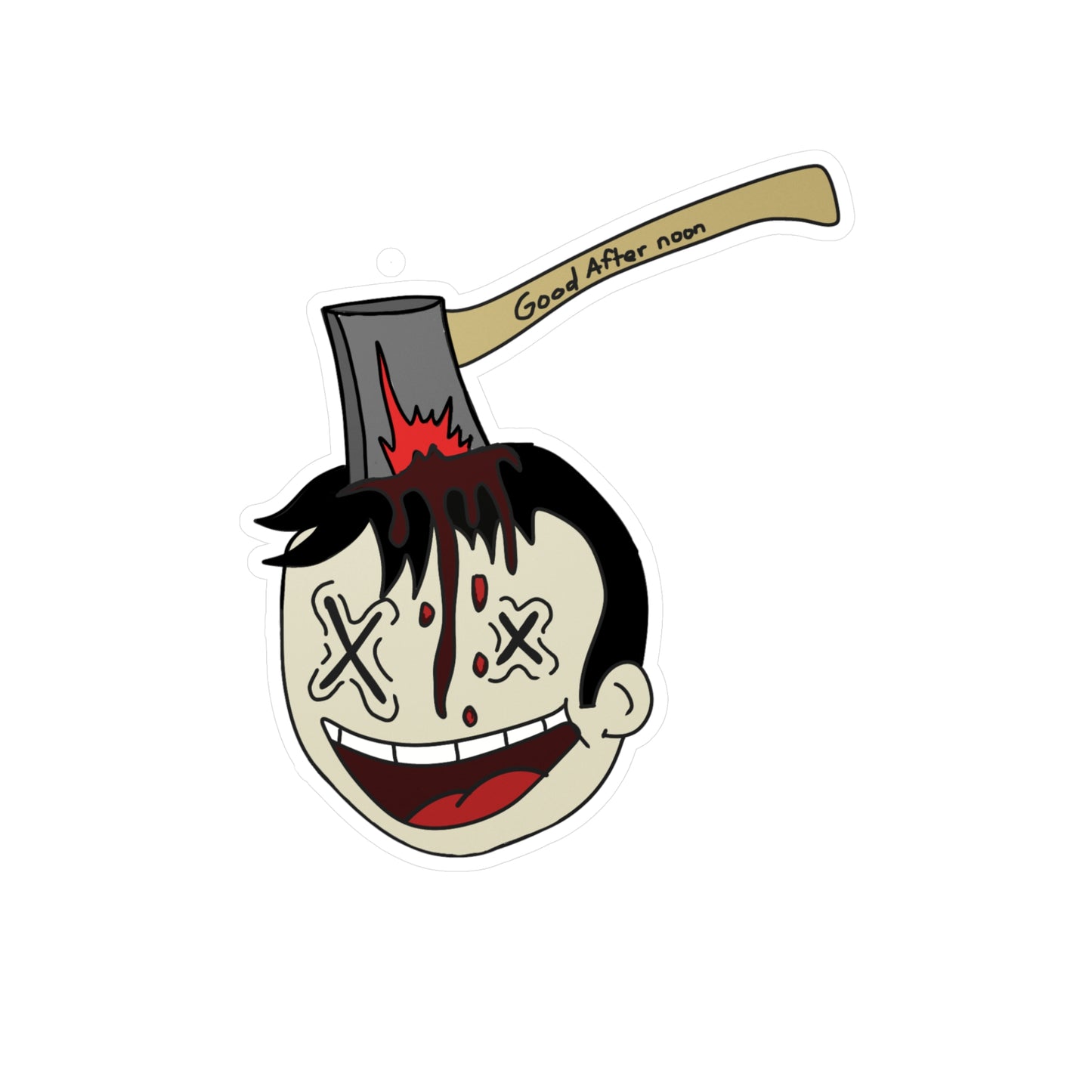 StickGores: Axe head boy sticker