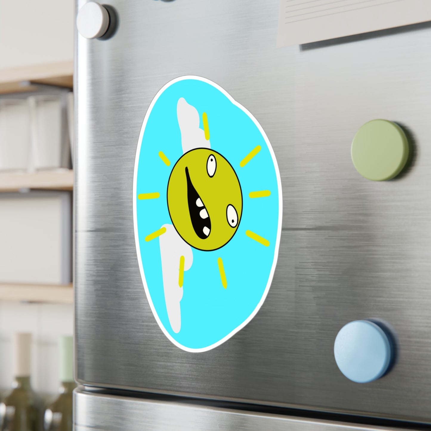 Totally Rad Sun Sticker